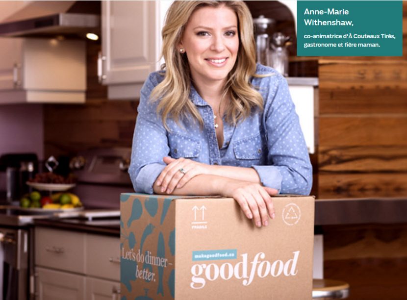 Anne-Marie Withenshaw a choisi Goodfood, pourquoi pas moi? ;-)